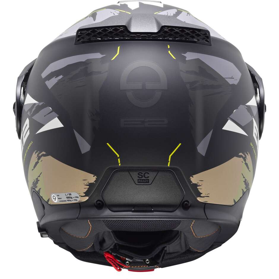 Casque moto modulable P/J Schuberth E2 TRAIL Vert