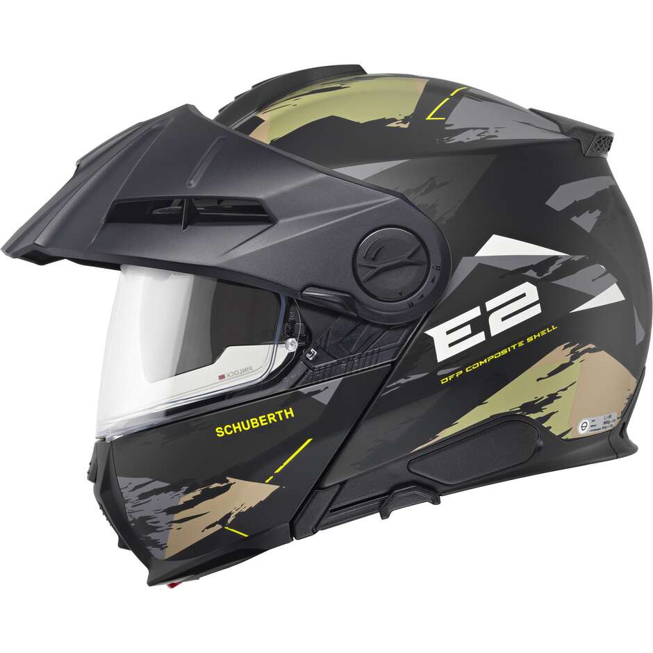 Casque moto modulable P/J Schuberth E2 TRAIL Vert