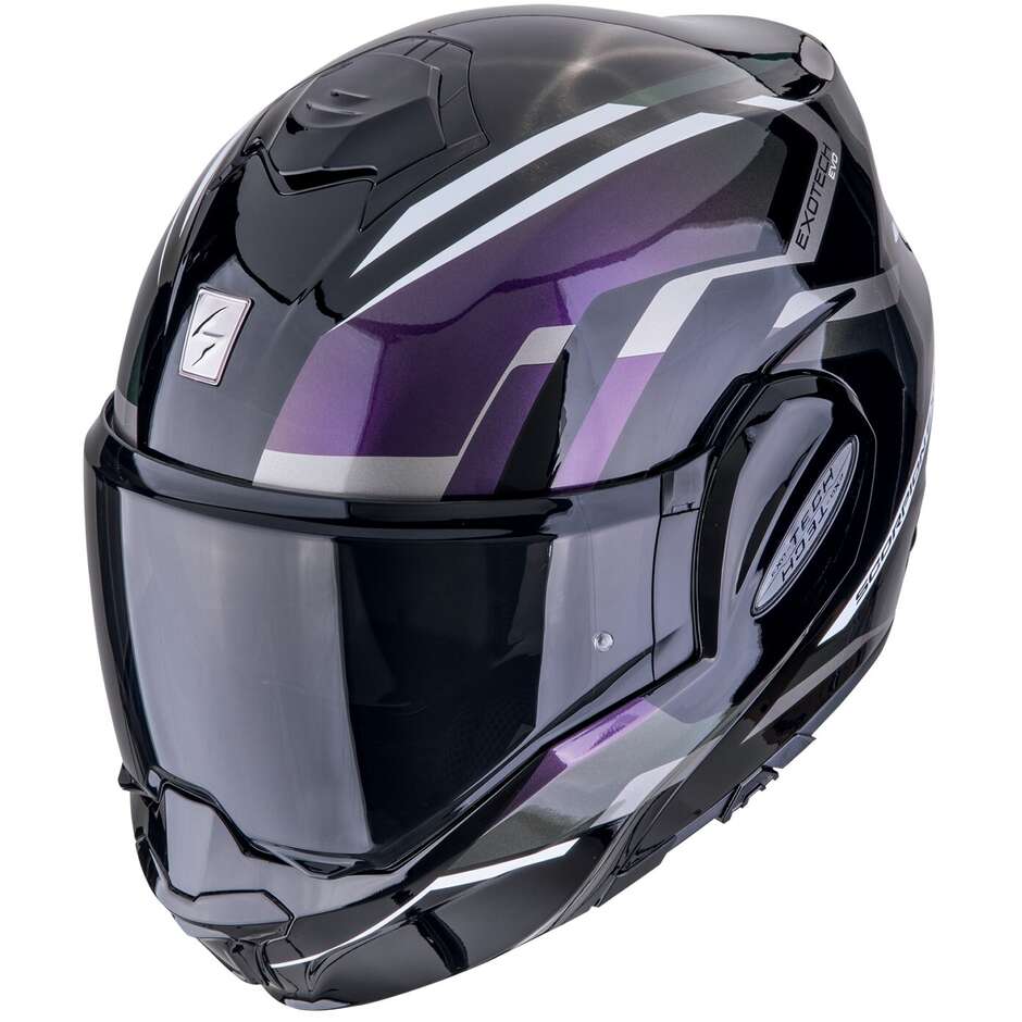 Casque Moto Modulable P/J Scorpion EXO-TECH EVO FURIO Noir Camaleon