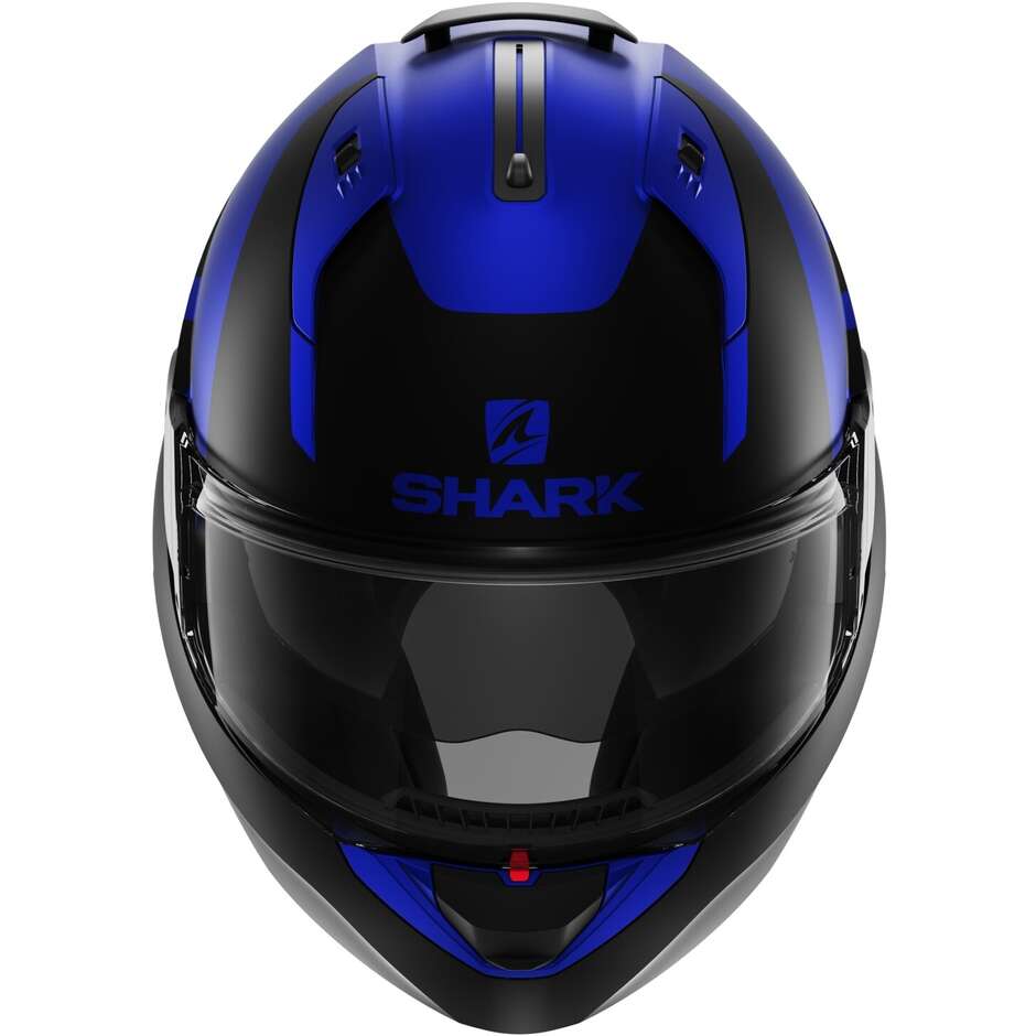 Casque Moto Modulable P/J Shark EVO ES KEDJE Bleu Mat Noir Bleu