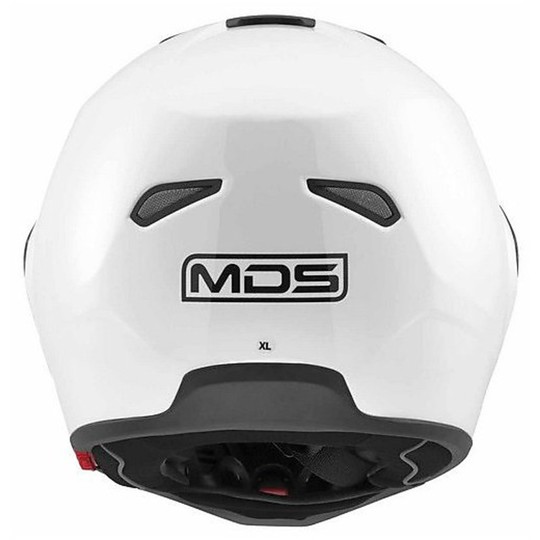 Casque moto modulaire MDS By AGV Md 200 Mono Blanc brillant