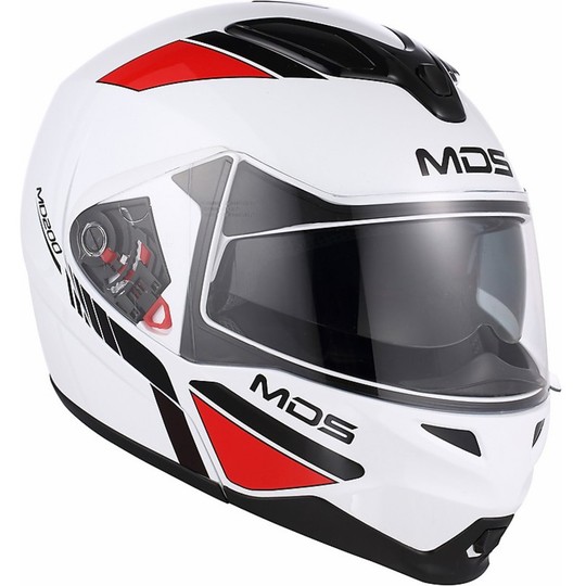 Casque moto modulaire MDS By AGV Md 200 Multi Traveler Blanc