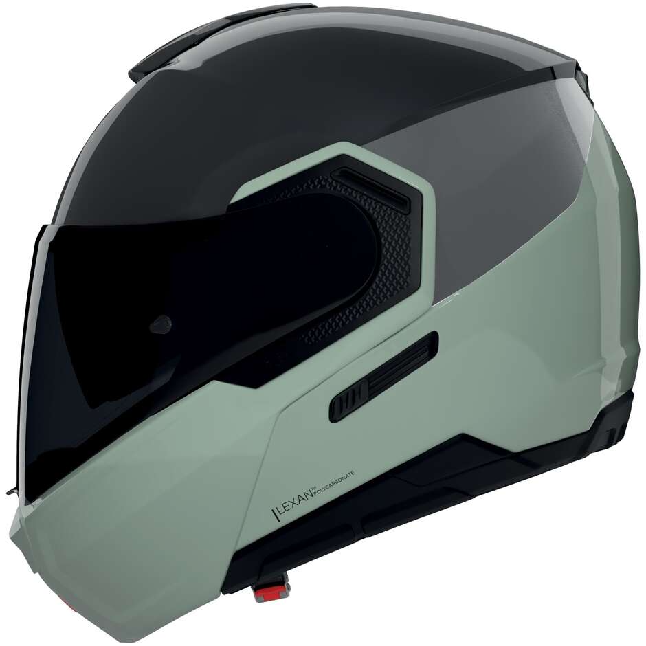Nolan N90-3 06 Modularer Motorradhelm P/J SONDERLACKIERUNG 349 Schwarz Grün Grau Glänzend