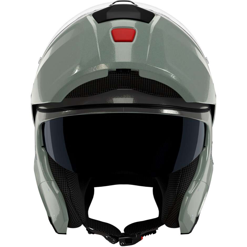 Nolan N90-3 06 Modularer Motorradhelm P/J SONDERLACKIERUNG 349 Schwarz Grün Grau Glänzend