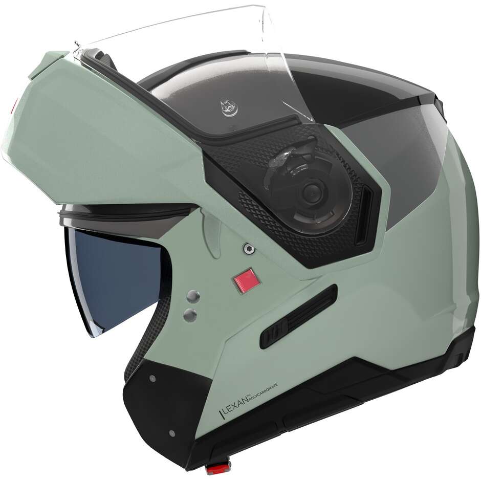 Nolan N90-3 06 Modularer Motorradhelm P/J SONDERLACKIERUNG 349 Schwarz Grün Grau Glänzend