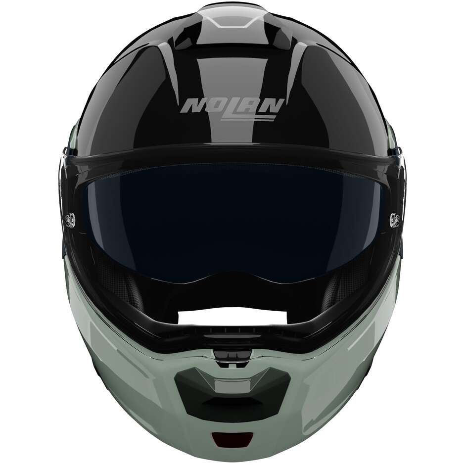 Nolan N90-3 06 Modularer Motorradhelm P/J SONDERLACKIERUNG 349 Schwarz Grün Grau Glänzend