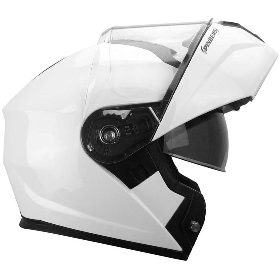 Casque Moto Modulaire P/J CGM 507a PINCER MONO Blanc Brillant
