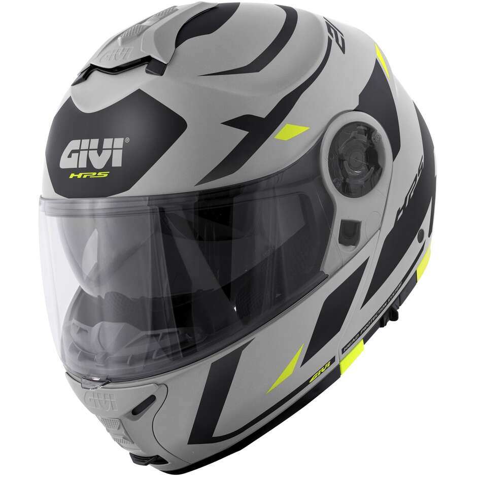 Casque Moto Modulaire P J Givi X Evo Number Gris Noir Jaune Vente En