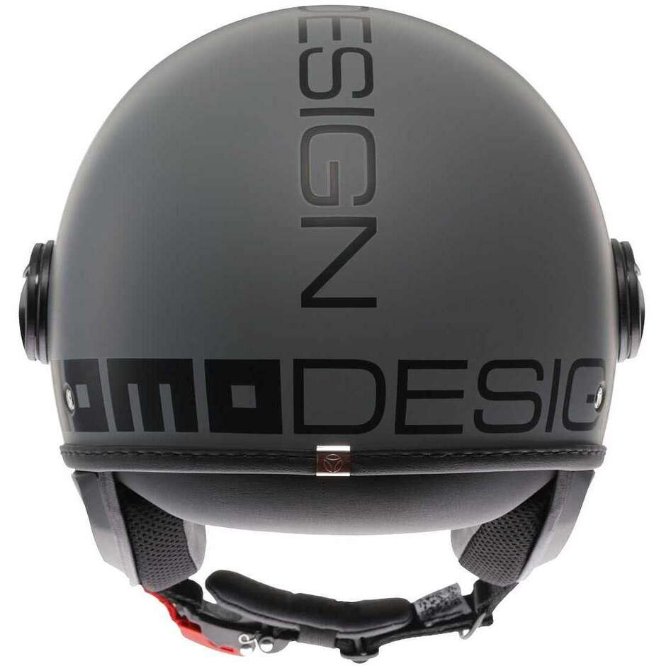 Casque Moto Momo Design FGTR CLASSIC Mono Jet Gris Mat Noir