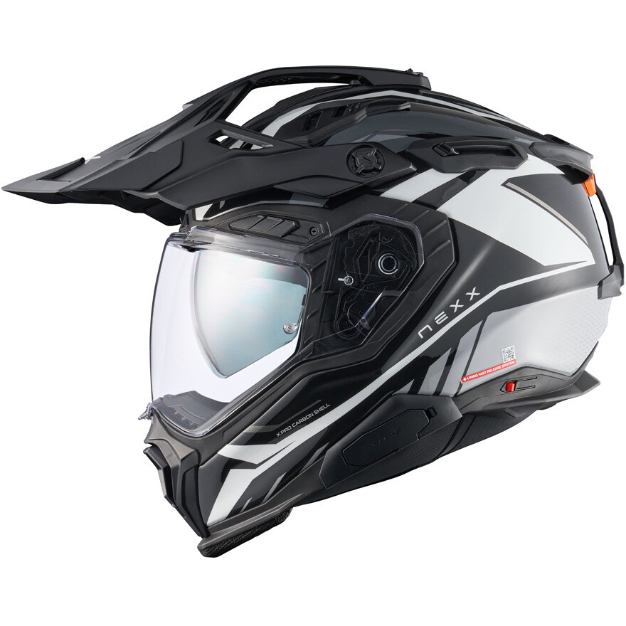 Casque moto Nexx X.WED3 Gobi Adventure Blanc Gris