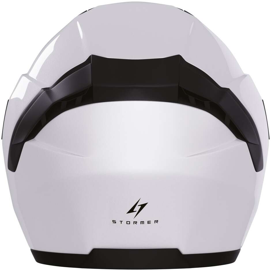 Casque moto Stormer RUN Jet Blanc Perle