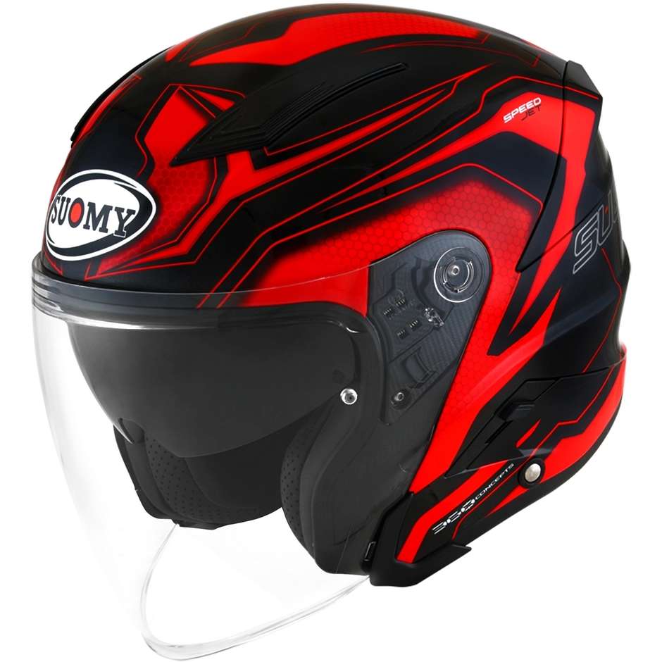 Casque moto Suomy SPEEDJET READY rouge