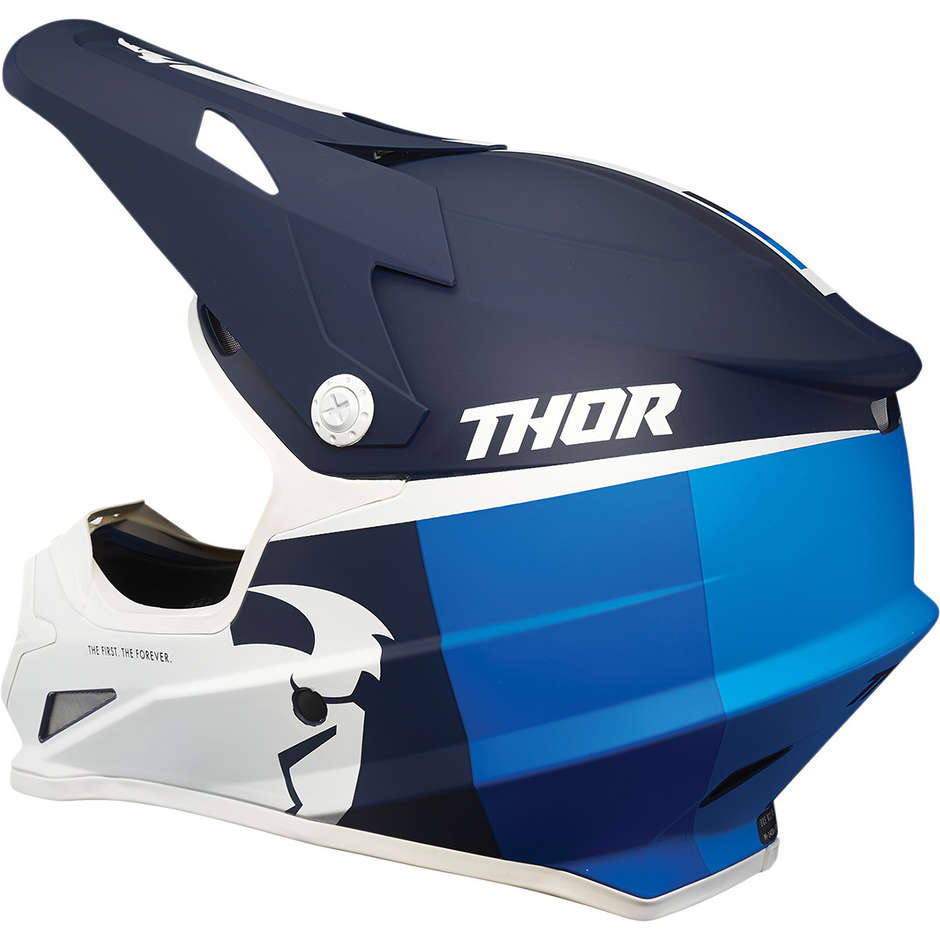 Casque Moto Thor Cross Enduro SECTOR Race Bleu Marine