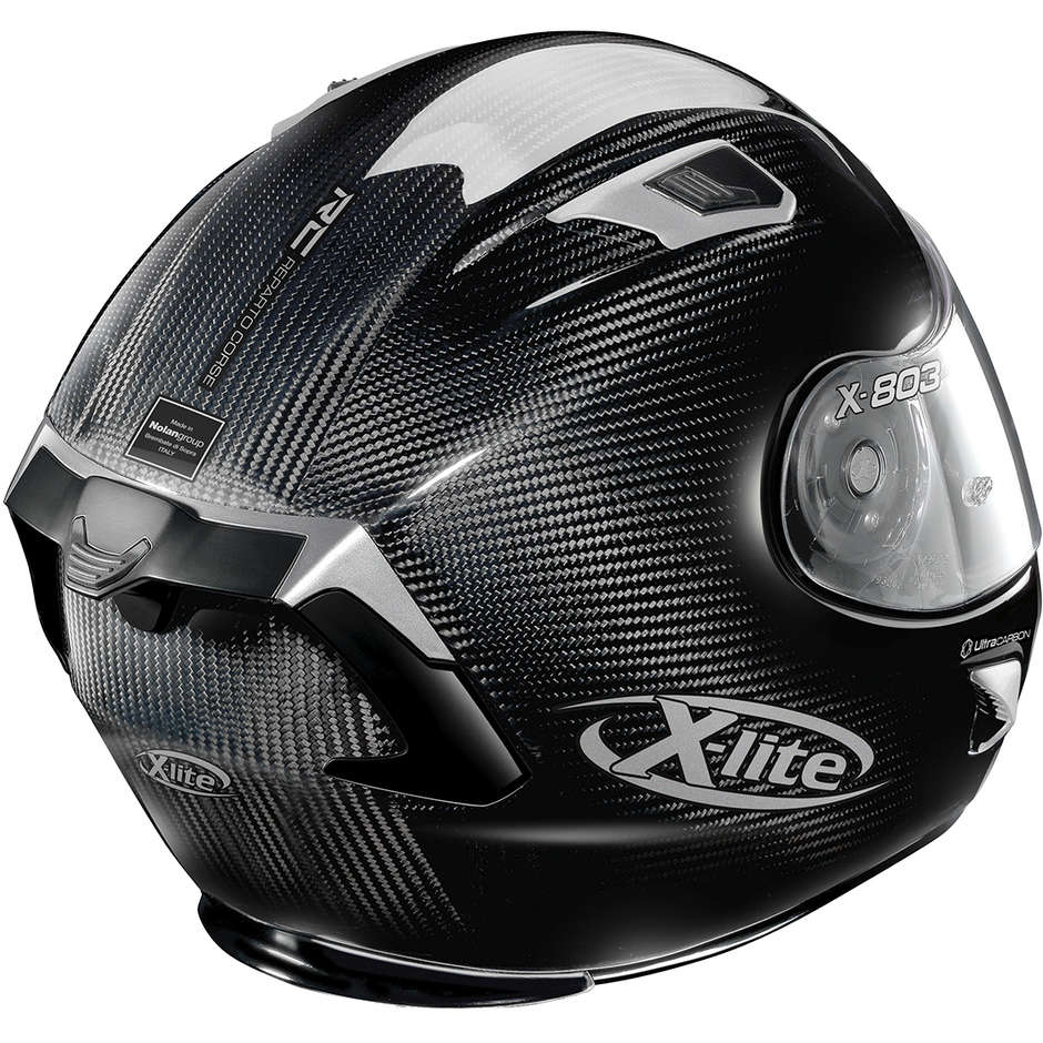 Casque moto tout carbone X-Lite X-803 RS Ultra Carbon SILVER EDITION 044