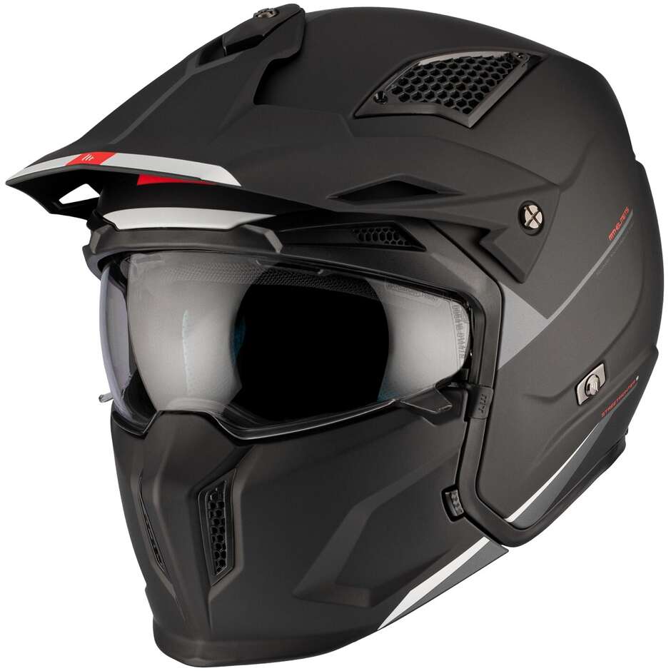 Casque moto Trial Mt Helmet STREETFIGHTER SV S Solid Matt Black