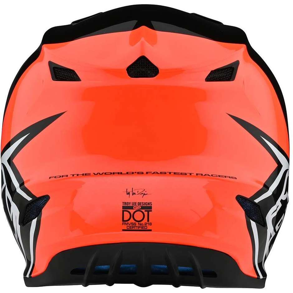 Casque Moto Troy Lee Designs Cross Enduro GP HELMET Block Noir Orange
