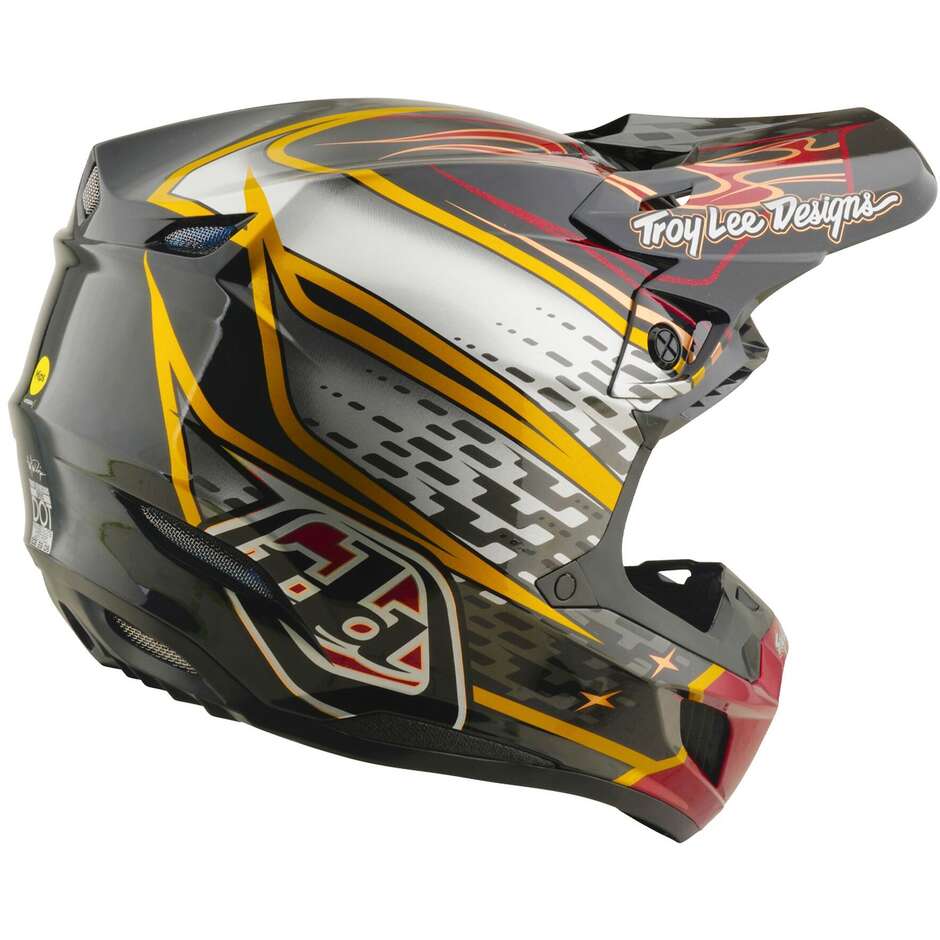 Casque Troy Lee Design SE5 Composite-Wings Noir Gris