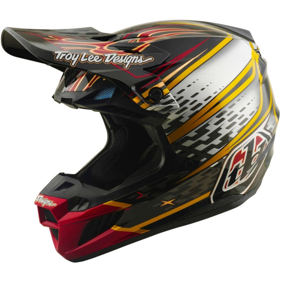 Casque Troy Lee Design SE5 Composite-Wings Noir Gris