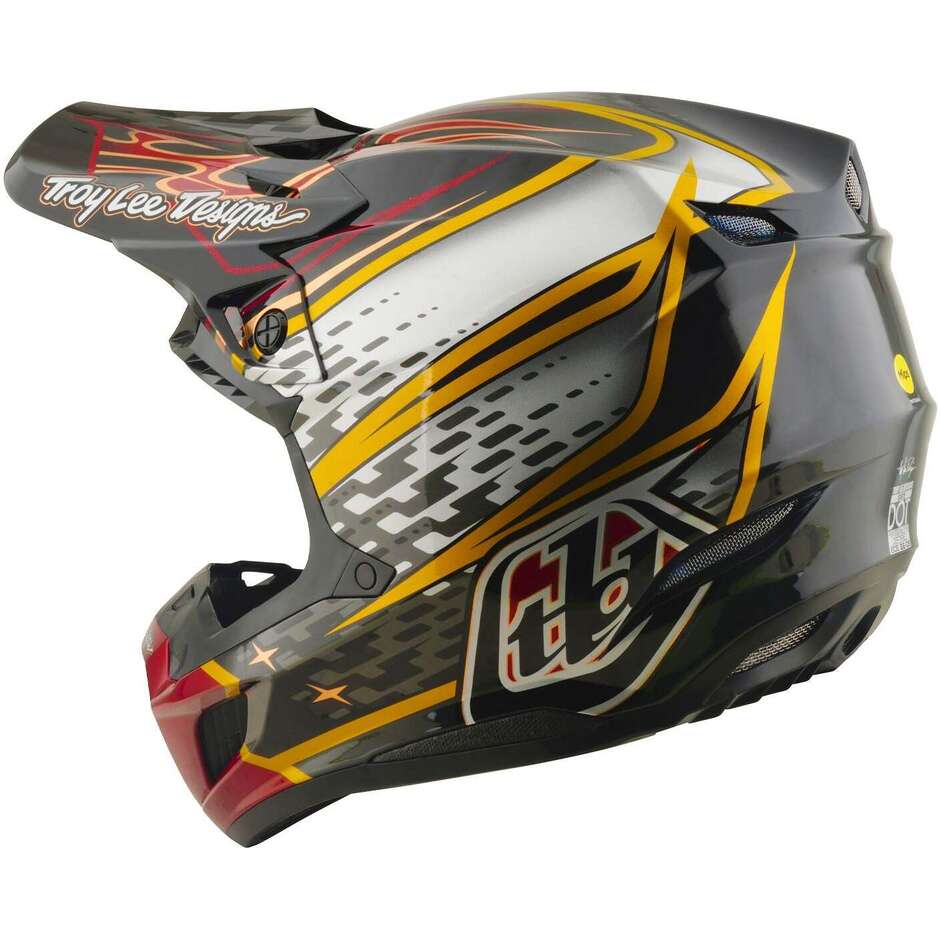 Casque Troy Lee Design SE5 Composite-Wings Noir Gris