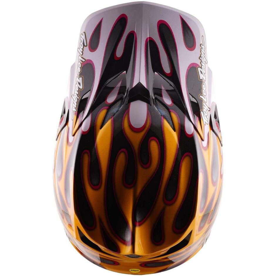 Casque Troy Lee Designs SE5 Carbon MIPS Overspray Noir/Or