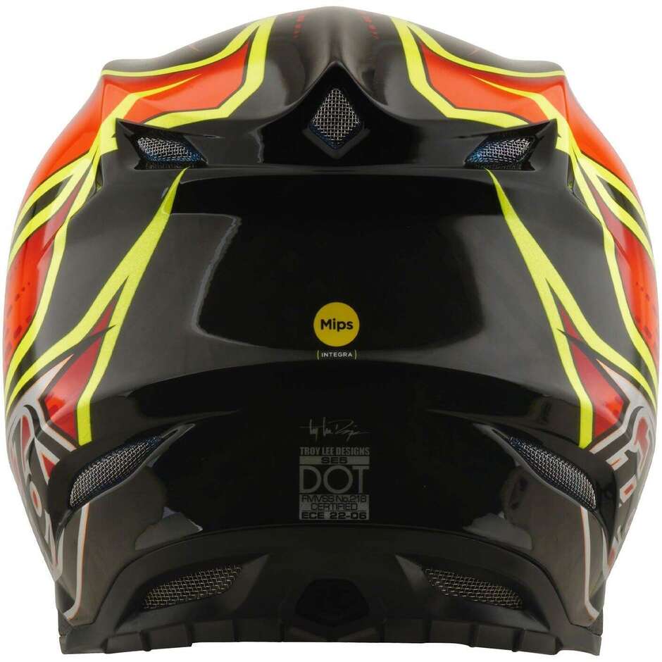 Casque Troy Lee Designs SE5 Carbon MIPS Wings Rouge