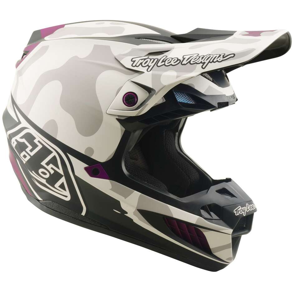 Casque Troy Lee Designs SE5 Composite Myth Blanc foncé