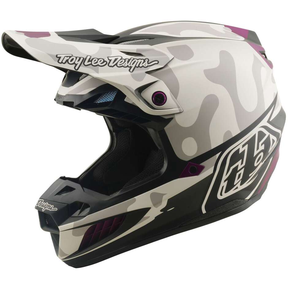Casque Troy Lee Designs SE5 Composite Myth Blanc foncé