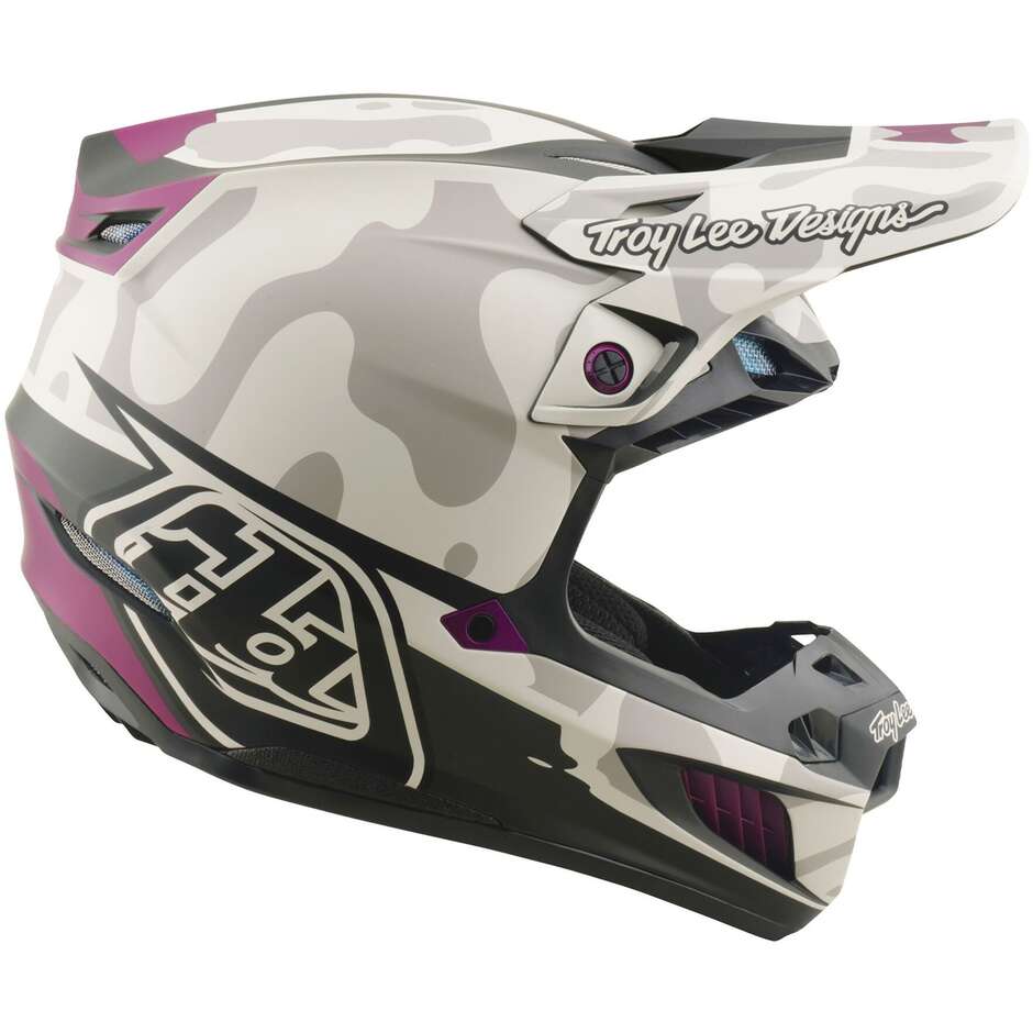 Casque Troy Lee Designs SE5 Composite Myth Blanc foncé