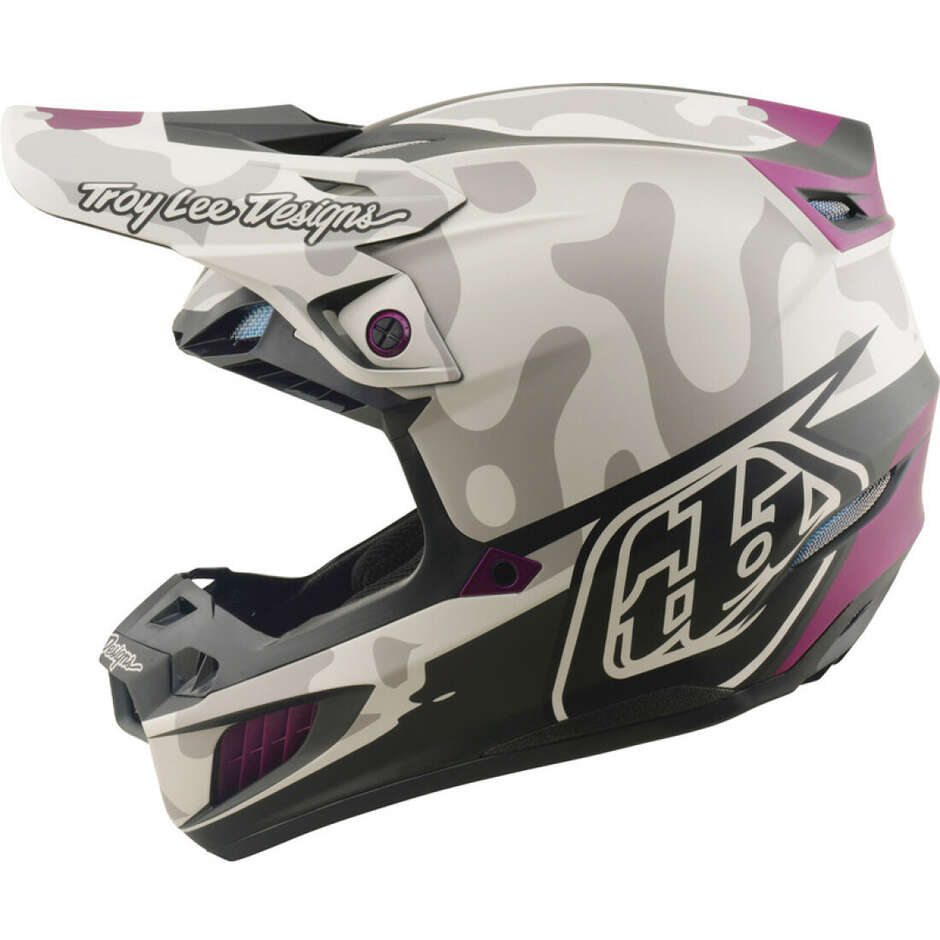 Casque Troy Lee Designs SE5 Composite Myth Blanc foncé