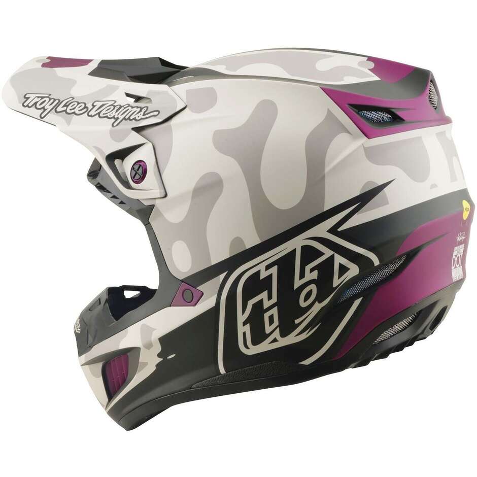 Casque Troy Lee Designs SE5 Composite Myth Blanc foncé
