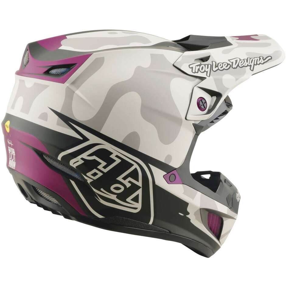 Casque Troy Lee Designs SE5 Composite Myth Blanc foncé