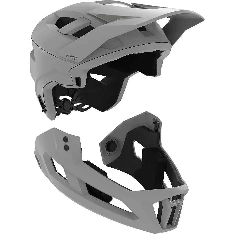 Casque VTT Intégral Leatt Enduro 2.0 V23 - Taille L, Couleur Blanc, Neuf
