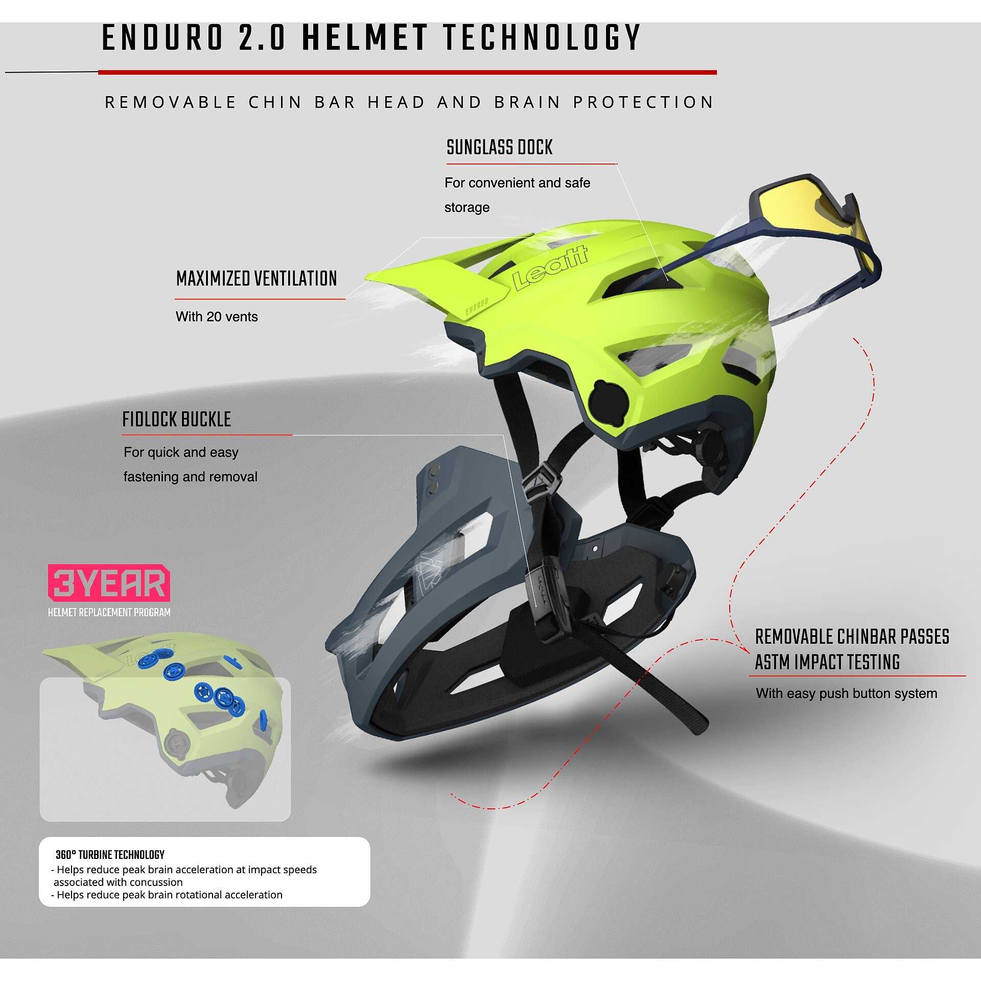 Casque VTT Leatt ENDURO 2.0 V25 LAVA Rouge Vente en Ligne - Outletmoto.eu