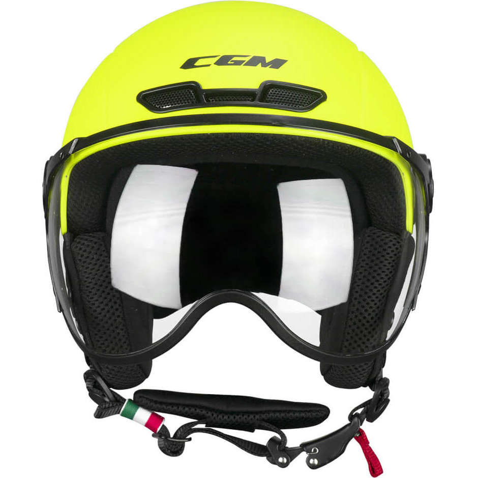 Casque Vélo & Ski CGM 801a EBI MONO Matt Fluo Yellow