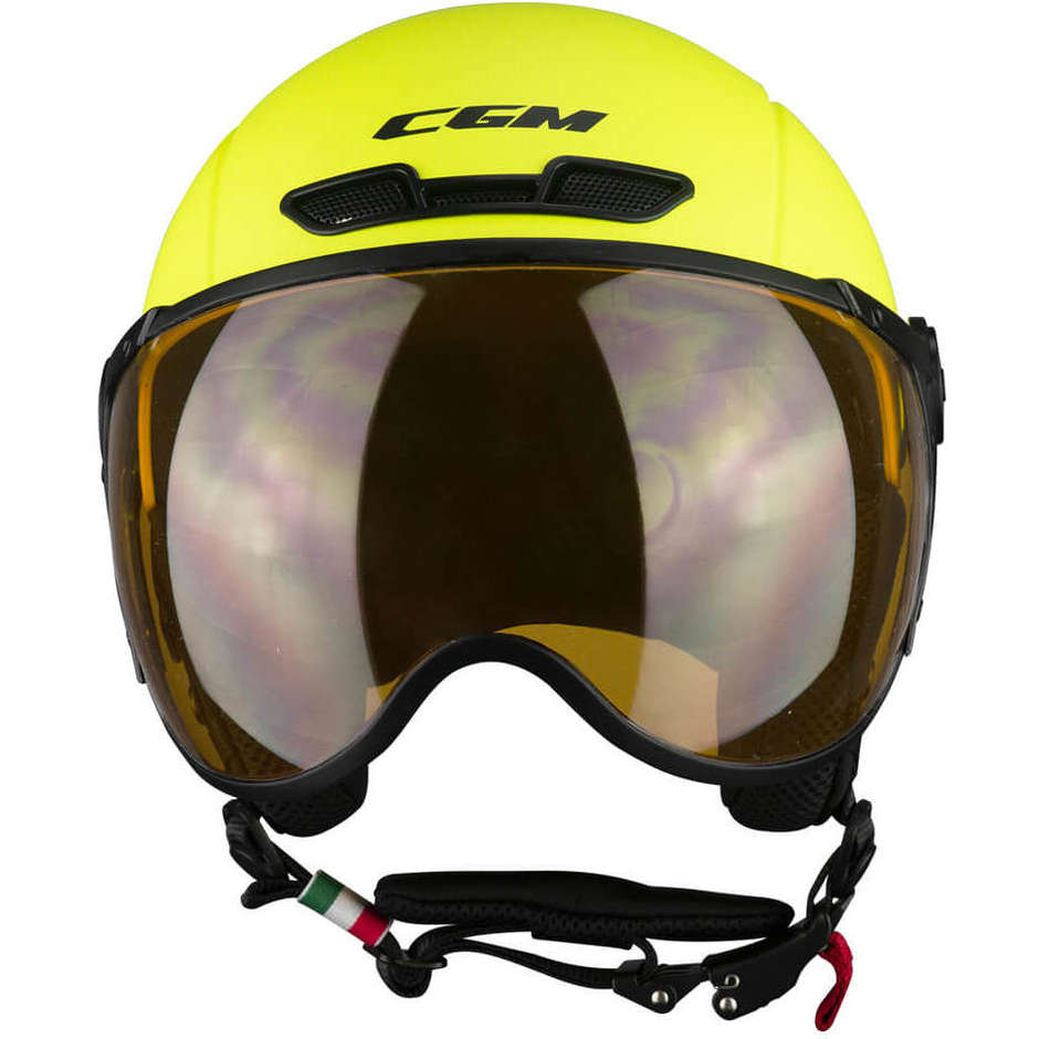 Casque Vélo & Ski CGM 801a EBI MONO Matt Fluo Yellow