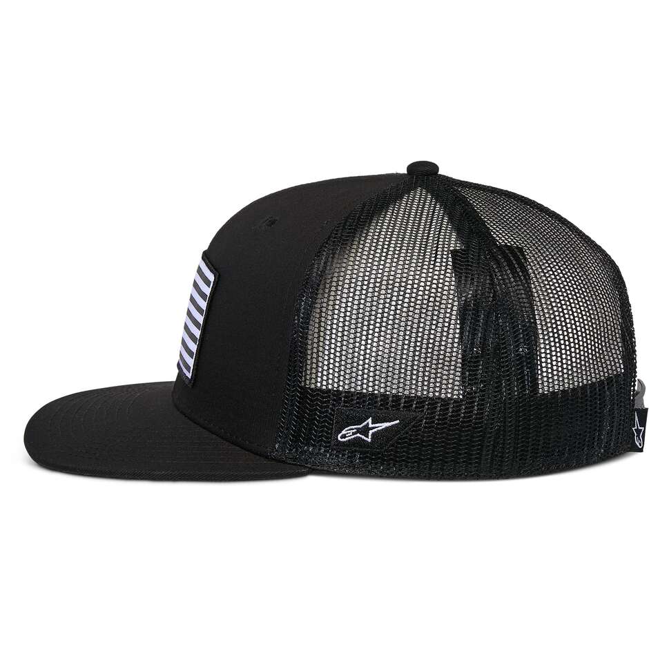 Casquette Alpinestars FLAG FLAT TRUCKER noire/noire