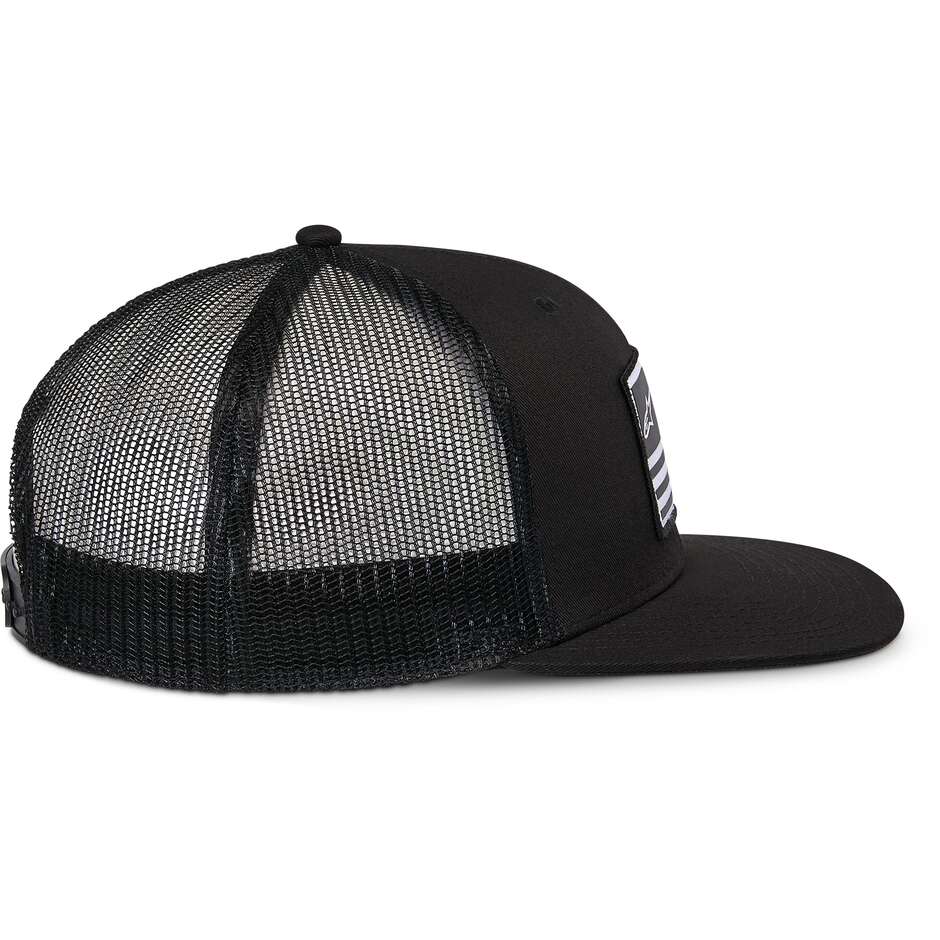 Casquette Alpinestars FLAG FLAT TRUCKER noire/noire