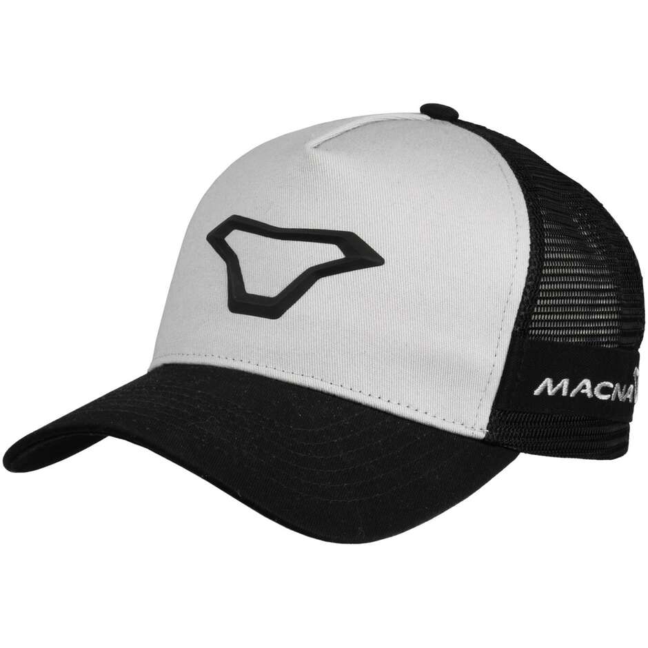 Casquette trucker Macna 3D-Logo Noir Gris clair