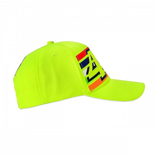 Casquette VR46 Classic Collection Stripes 46 Yellow Fluo