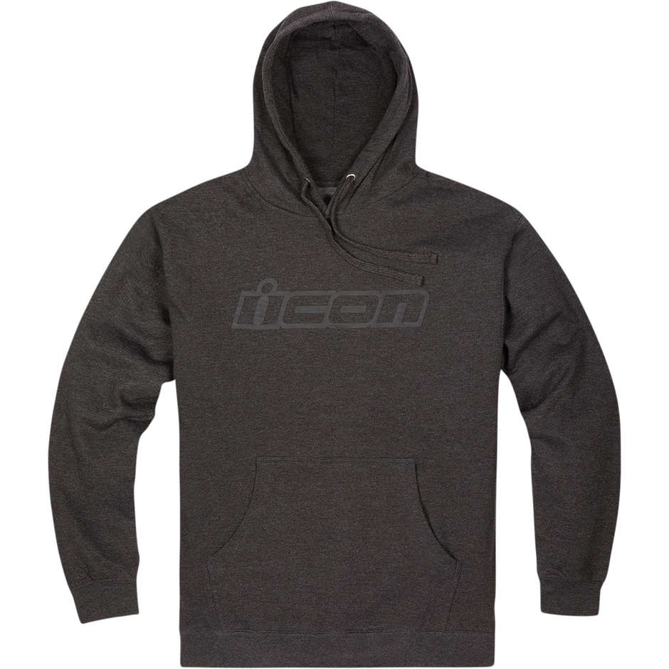 Casual Hooded Sweatshirt Icon CLASICON PULLOVER Hoodie Gray