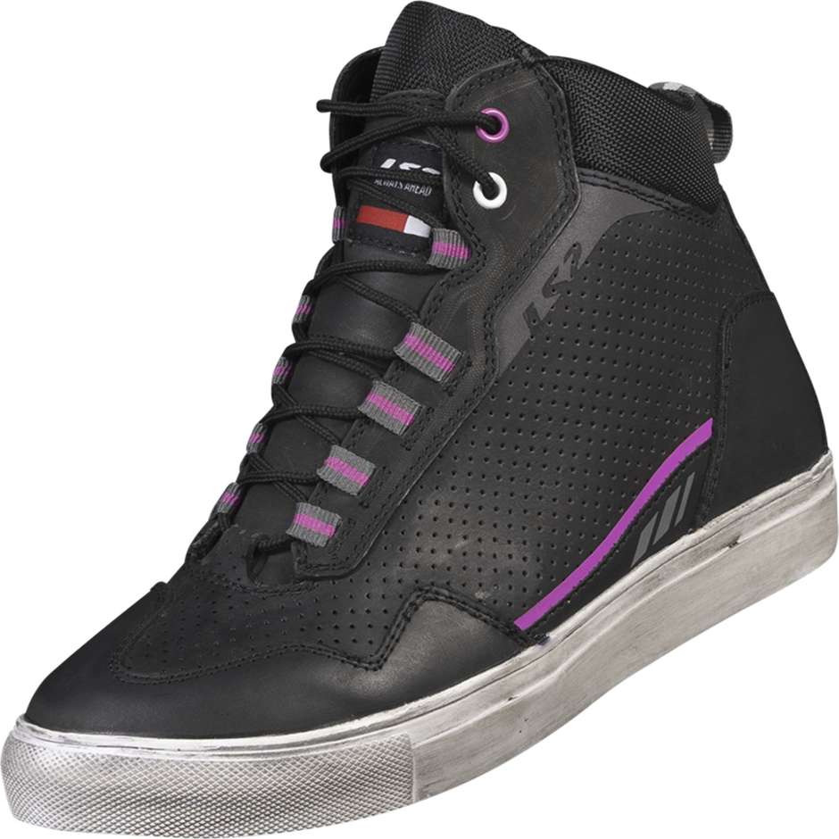 Casual Motorcycle Shoes Ls2 ZOE LADY Black Purple