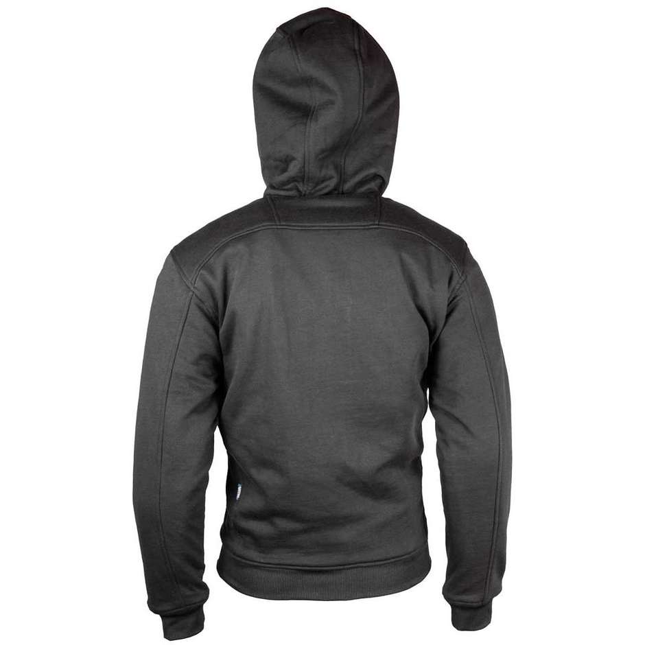 Casual Motorcycle Sweatshirt Gms GRIZZLY WP Black