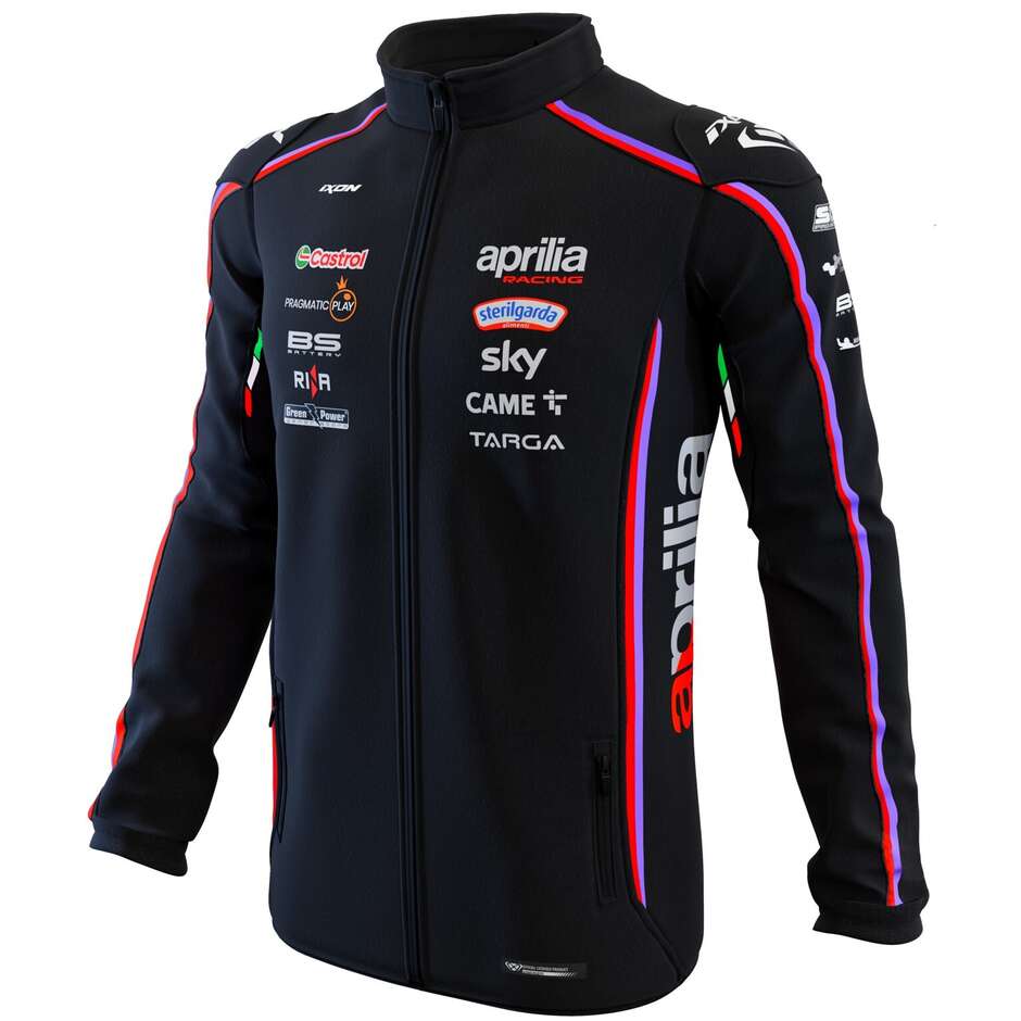 Casual Sweatshirt Ixon SW1 APRILIA 25 Black Neon Red