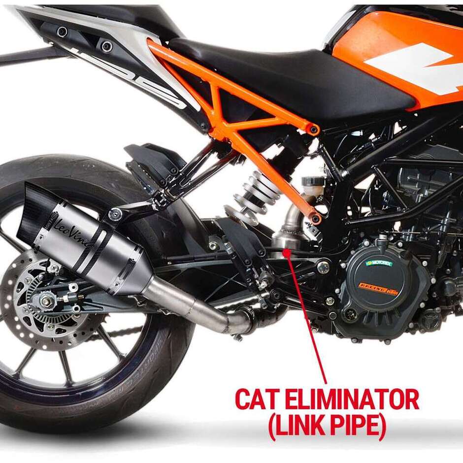 Catalyseur Eliminator Leovince 8086 Spécifique Pour KTM Duke125/390 - RC125/390 (17-20); HUSQVARNA Svartpilen401 - Vitpilen401 (18-19)