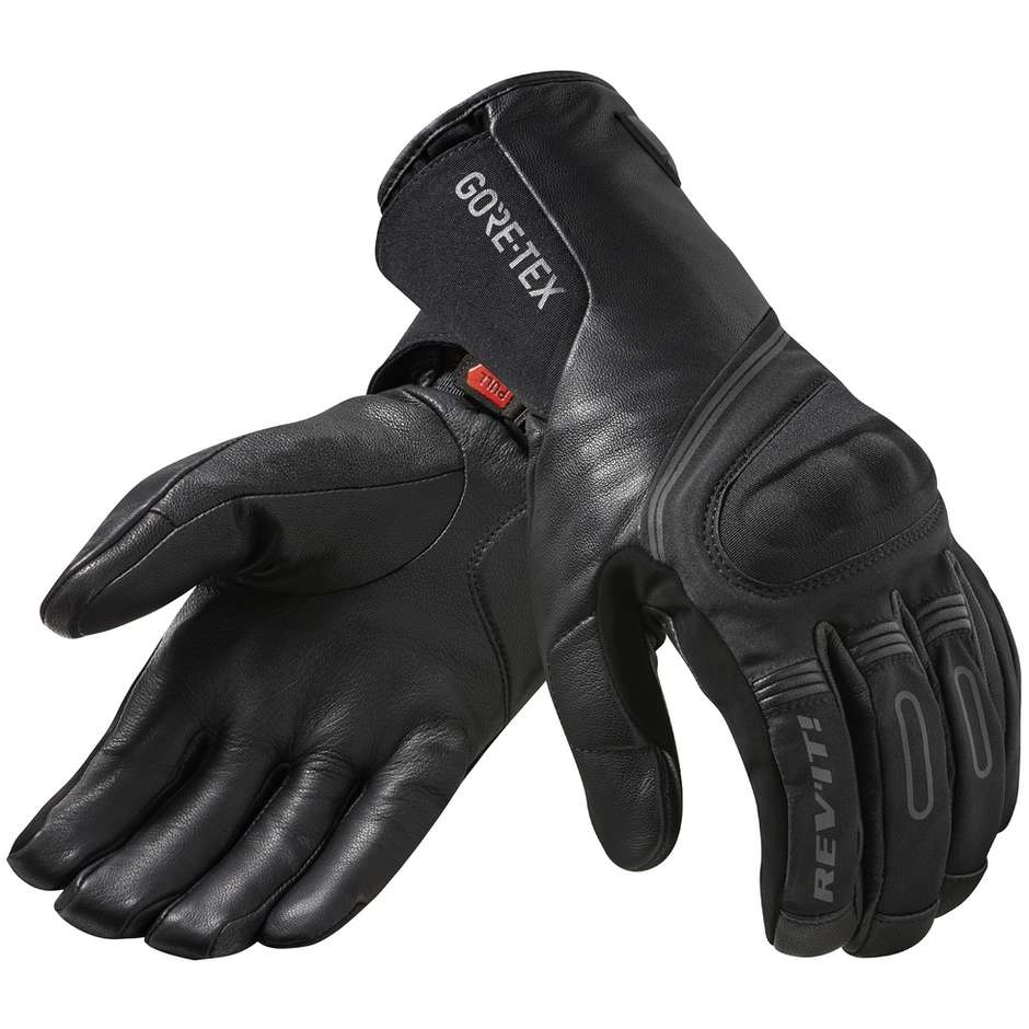 CE Winter Motorcycle Gloves in Gore-Tex Rev'it STRATOS 2 Black