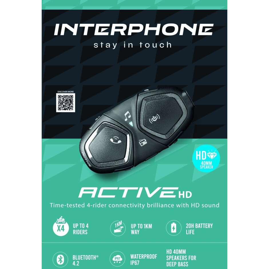 CellularLine ACTIVE HD Motorcycle Intercom