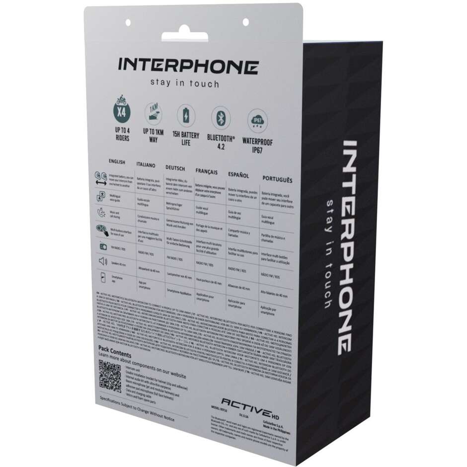 CellularLine ACTIVE HD Motorcycle Intercom
