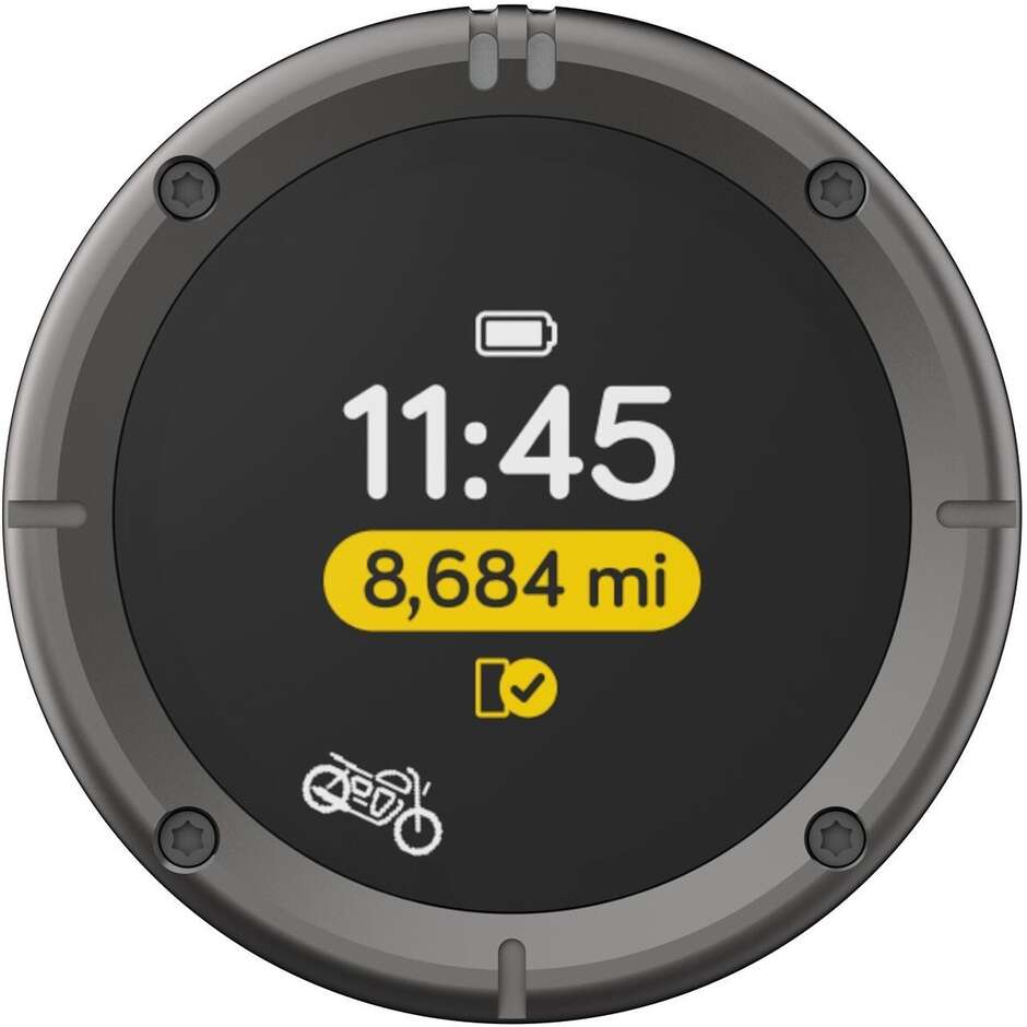 CellularLine Beeline Moto II Bluetooth Motorrad GPS Navigator Gunmetal Grey Mini