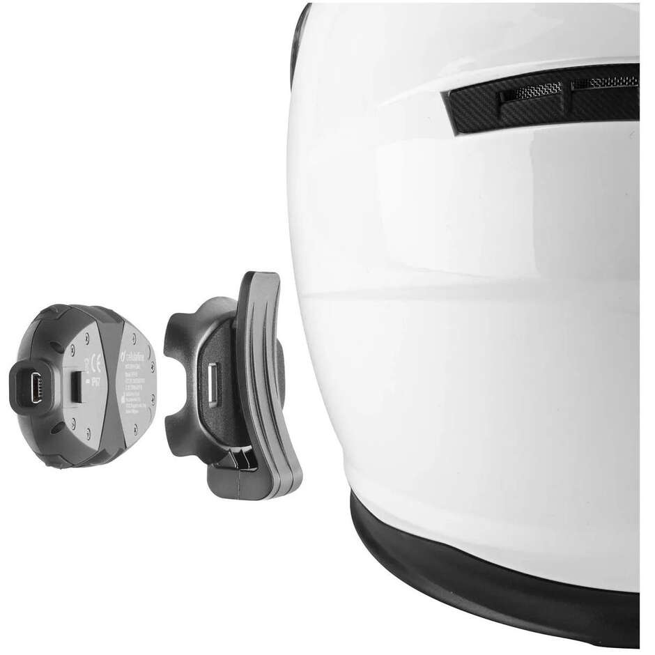 CellularLine CONNECT HD Bluetooth Motorrad-Gegensprechanlage Paar (Motorrad/Motorrad) Paar-Kit