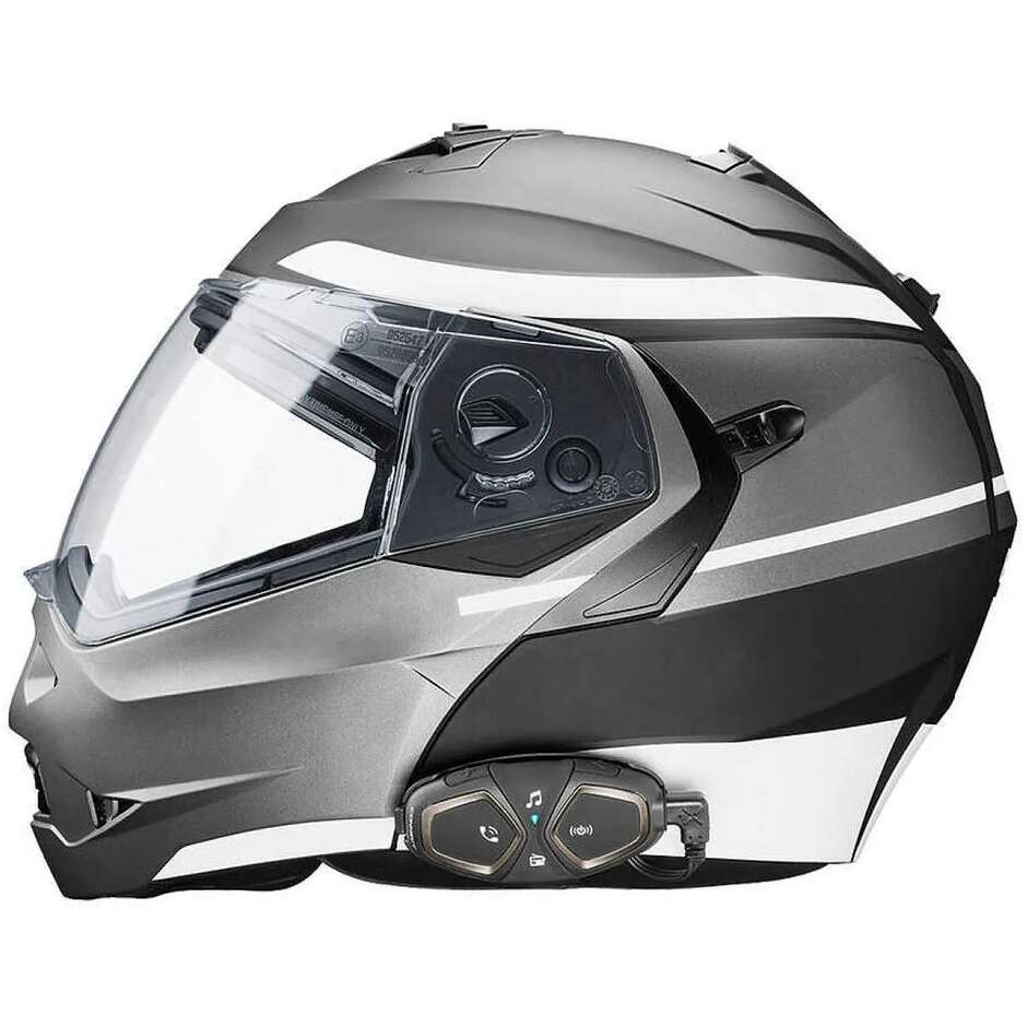 CellularLine CONNECT HD Bluetooth Motorrad-Gegensprechanlage Paar (Motorrad/Motorrad) Paar-Kit